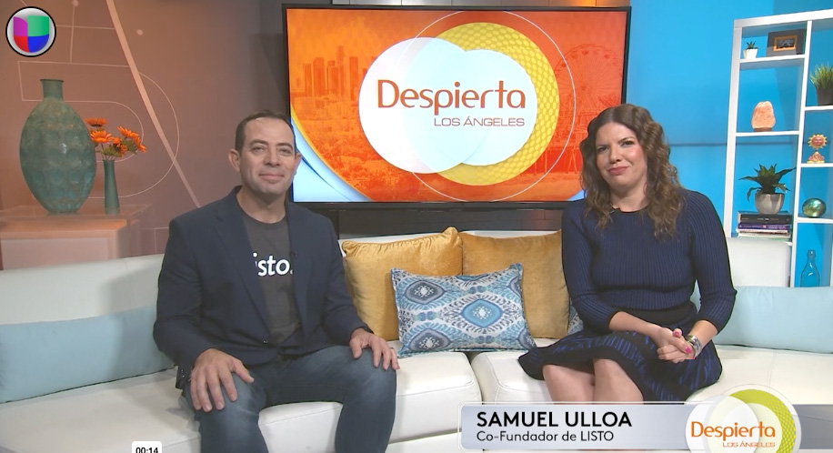 Sam Ulloa and Listo on Wake Up Los Angeles (Univision)